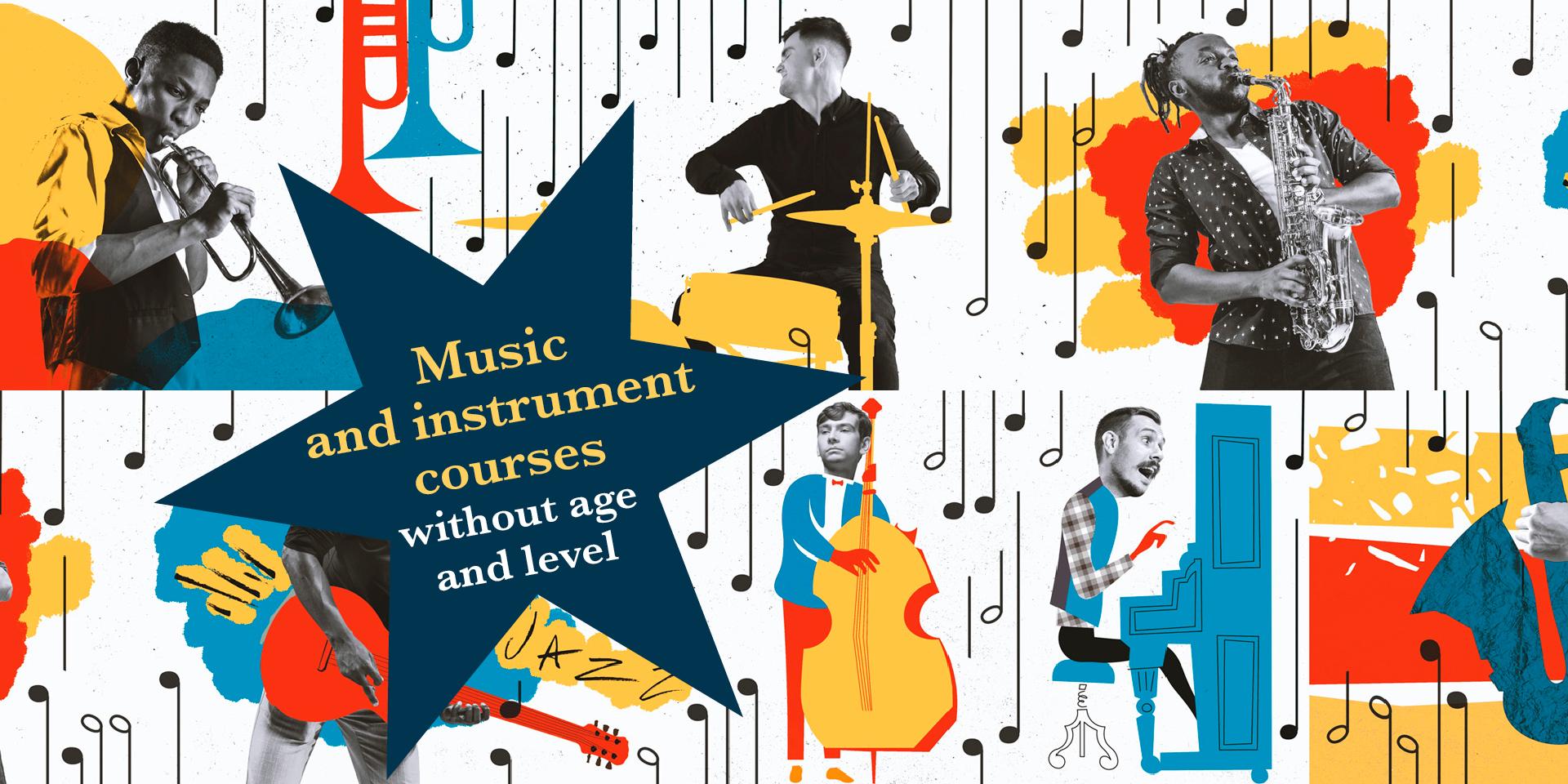 Music and instrument courses without age and level